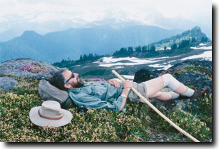 Picture of Ken McLeod relaxing